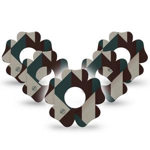 ExpressionMed Timberline  Infusion Flower, 10-Pack Moody geometric print Fixing Ring Patch For Pump