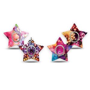 ExpressionMed Prism Ink Dexcom G7 and Dexcom Stelo Glucose Biosensor System Star, tape and sticker prismatic design Plaster for CGM