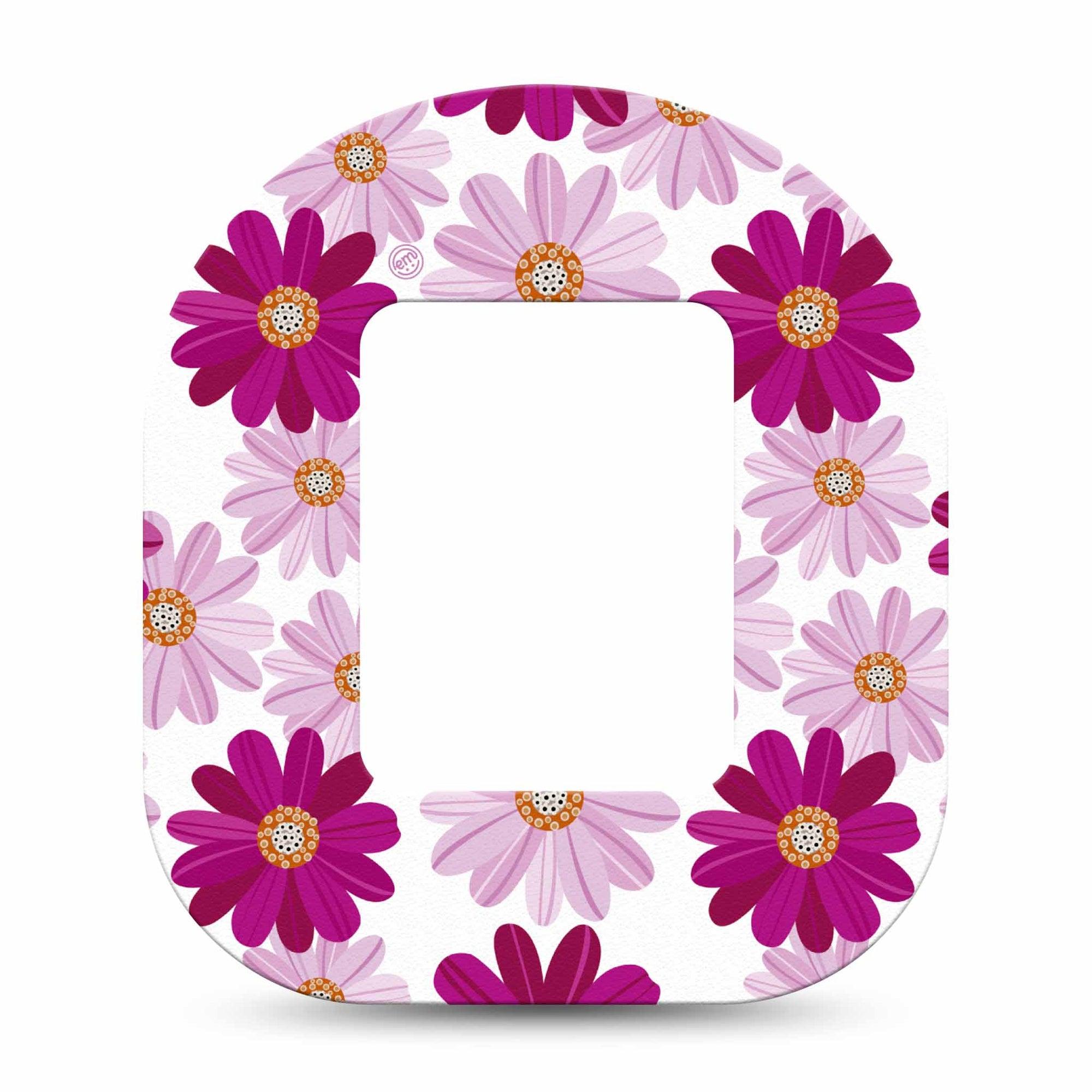 ExpressionMed Brilliant Daisies Tandem Mobi Tape Single Tape Radiant Blossoms Adhesive Tape Pump Design