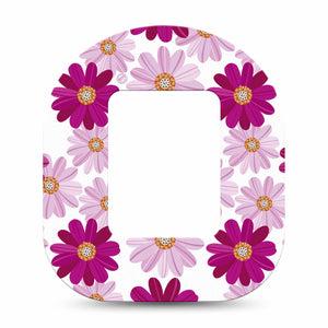 ExpressionMed Brilliant Daisies Tandem Mobi Tape Single Tape Radiant Blossoms Adhesive Tape Pump Design