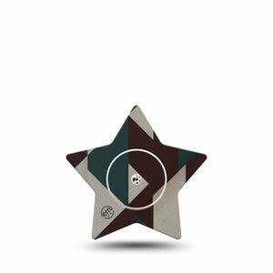 ExpressionMed Timberline  Freestyle Libre, Libre 2 Plus, and Abbott Lingo Star, Single Tape and Single Sticker Nature inspired Patch for CGM