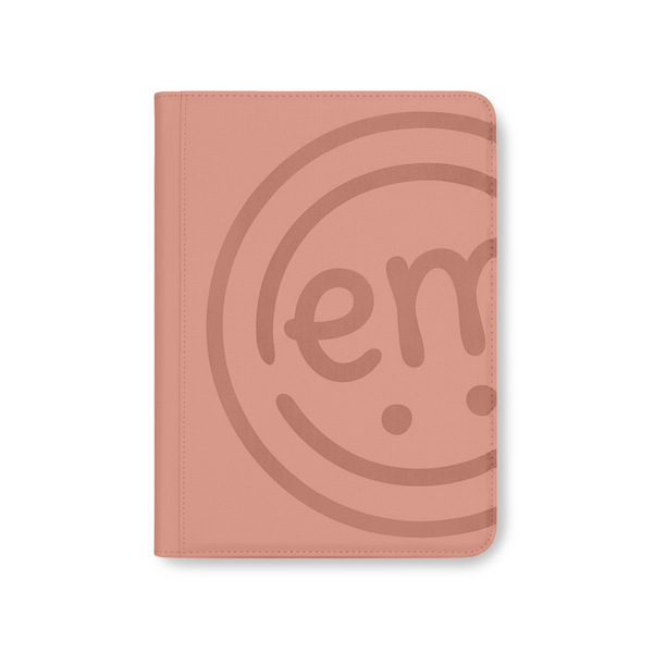A cute, pink-colored photo book-style case for keeping all your favorite decorative tapes organized and easy to find.