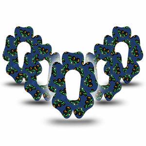 ExpressionMed Tractors Dexcom G6 Flower Shape Tape, 5-Pack Tape Agriculture Tractor, Adhesive Patch Continuous Glucose Monitor Design