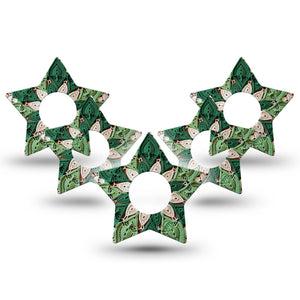 ExpressionMed Knit Monstera Infusion Star, 10-Pack Knitted bloom Waterproof Sensor Cover For Pump