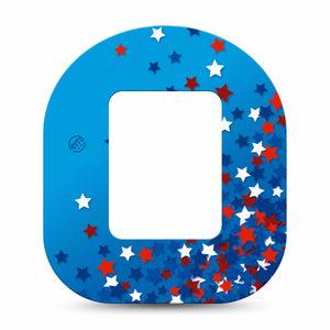 ExpressionMed Confetti Stars Mobi Tape Single Tape American Confetti Stars, Adhesive Tape CGM Design