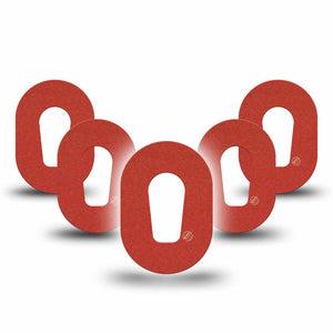 ExpressionMed Cherry Red Dexcom G6 Mini Tape, 5-Pack Tape Cherie Red, Adhesive Tape CGM Design