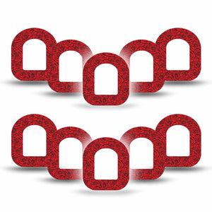 ExpressionMed Roses Omnipod Mini, 10-Pack Red roses Sensor Decoration For Pump