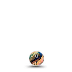 ExpressionMed Majestic Peacock Freestyle Libre 3 and Libre 3 Plus Sticker, Single Sticker jewel tone design Waterproof Adhesive Tape for CGM