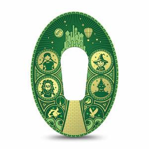 ExpressionMed Dorothy and Friends Dexcom G6 Tape, Single Tape Yellow Brick Road, Plaster Continuous Glucose Monitor Design