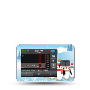 ExpressionMed Penguins In Row Tandem T-Slim Sticker Single Sticker Only Adorable Penguin Friends, Vinyl Decoration Pump Design