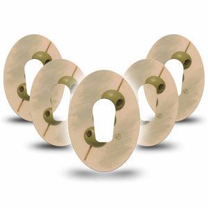 ExpressionMed Olives Dexcom G6, 5-Pack Green olives Best Covers for CGM