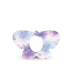 ExpressionMed Wisteria Fade Dexcom G7 and Dexcom Stelo Glucose Biosensor System Butterfly, Single Tape Pattern floral Overlay Tape for CGM