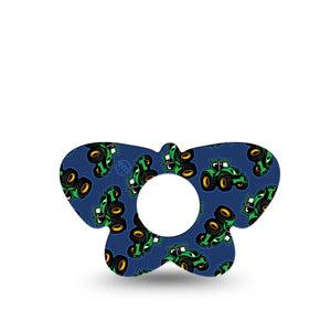 ExpressionMed Tractors Infusion Set Butterfly Shape Tape, 5-Pack Tape Toy Tractor Truck, Plaster Continuous Glucose Monitor Design