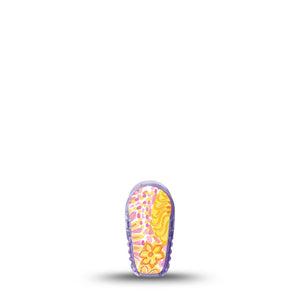 ExpressionMed Bright Sunshine Dexcom G6 Sticker, Single Sticker warm sun inspired Decorative Adhesive Tape for CGM