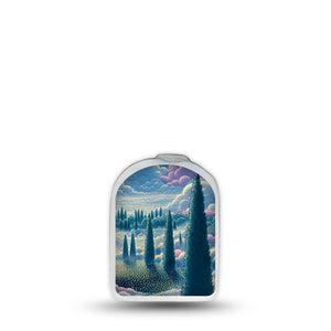 ExpressionMed Dreamy Landscape Omnipod Surface Center Sticker Single Sticker Beautiful Dreamy Forest Vinyl Decoration Pump Design