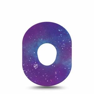 ExpressionMed Galaxy Dexcom G7 Patch, Single, Night Sky Inspired CGM Adhesive Tape Design, Dexcom Stelo Glucose Biosensor System