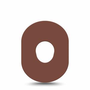 ExpressionMed Skin Tone 02 - Chocolate Dexcom G7 Tape, Single, Brown Skin Toned Themed, CGM Overlay Patch Design, Dexcom Stelo Glucose Biosensor System