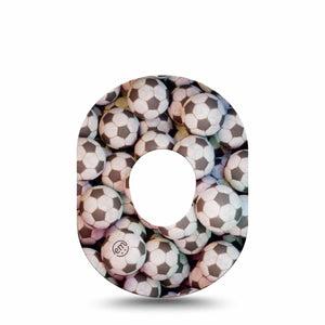 ExpressionMed Soccer Dexcom G7 Tape, Single, Soccer Ball Inspired, CGM Overlay Patch Design, Dexcom Stelo Glucose Biosensor System