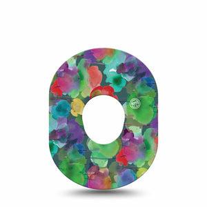 ExpressionMed Watercolor Mood Dexcom G7 Tape Watercolor Spots, CGM Plaster Patch Design, Dexcom Stelo Glucose Biosensor System