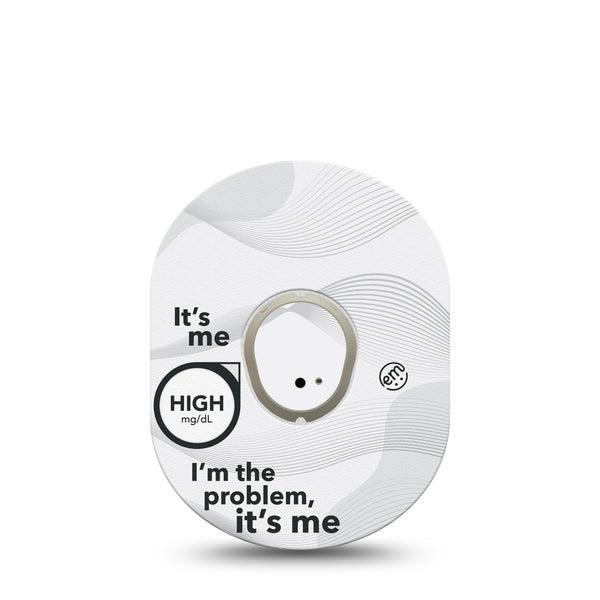 ExpressionMed High Im The Problem Dexcom G7 and Stelo Tape Single Tape and Single Sticker Exclusive Taylor Swift Inspired, Plaster Continuous Glucose Monitor Design