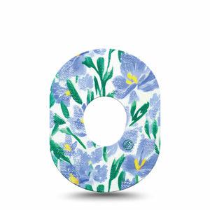 ExpressionMed Hyacinths Dexcom G7 Single hyacinth varieties Overlay Tape Continuous Glucose Monitor Design, Dexcom Stelo Glucose Biosensor System