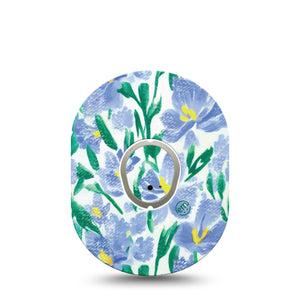 ExpressionMed Hyacinths Dexcom G7 Single Sticker and Tape hyacinth varieties Overlay Tape Continuous Glucose Monitor Design, Dexcom Stelo Glucose Biosensor System