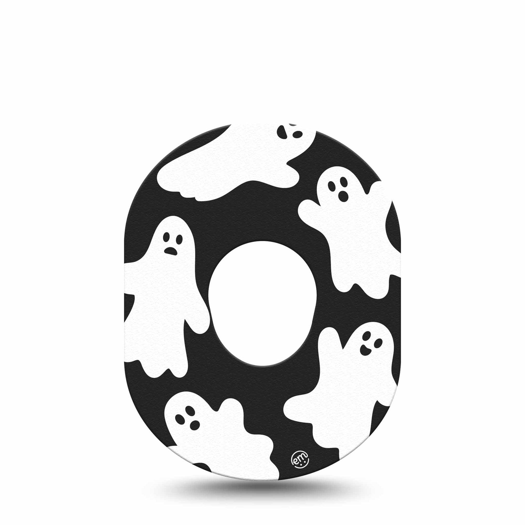 ExpressionMed ExpressionMed, Ghost Dexcom G7 Tape, Single, Fun Ghouls Themed CGM Overlay Patch Design