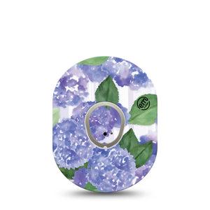 ExpressionMed Lavender Flowers Dexcom G7 Transmitter Sticker, Dexcom Stelo Glucose Biosensor System