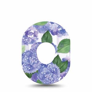 ExpressionMed Lavender Flowers Dexcom G7 and Stelo Tape, Single Tape, Watercolored Floral Inspired, CGM Adhesive Patch Design, Dexcom Stelo Glucose Biosensor System