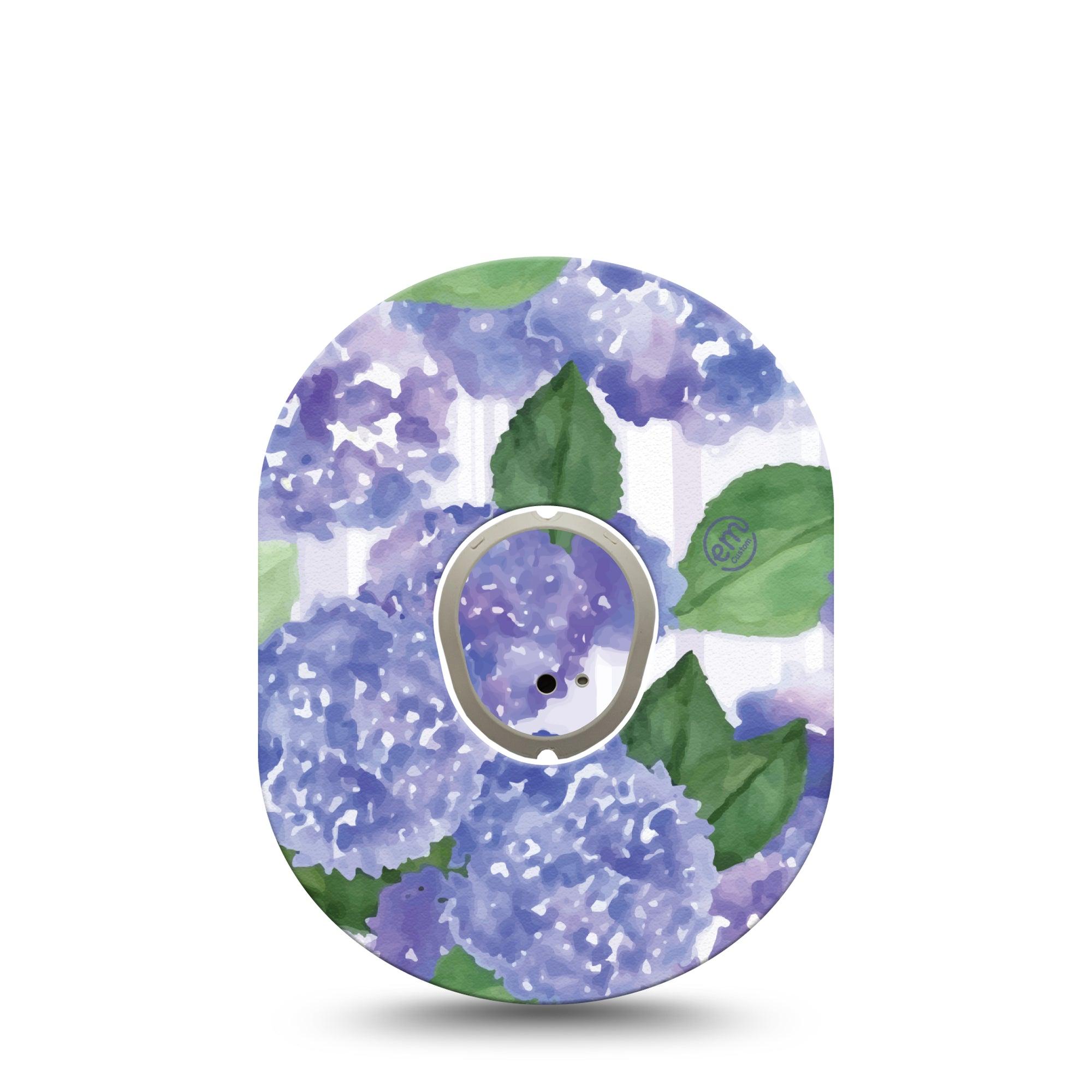 ExpressionMed Lavender Flowers Dexcom G7 and Stelo Tape Single Tape and Single Sticker Watercolored Floral Inspired, Plaster Continuous Glucose Monitor Design