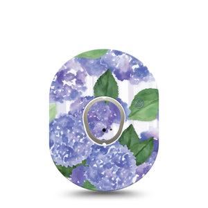 ExpressionMed Lavender Flowers Dexcom G7 and Stelo Tape Single Tape and Single Sticker Watercolored Floral Inspired, Plaster Continuous Glucose Monitor Design