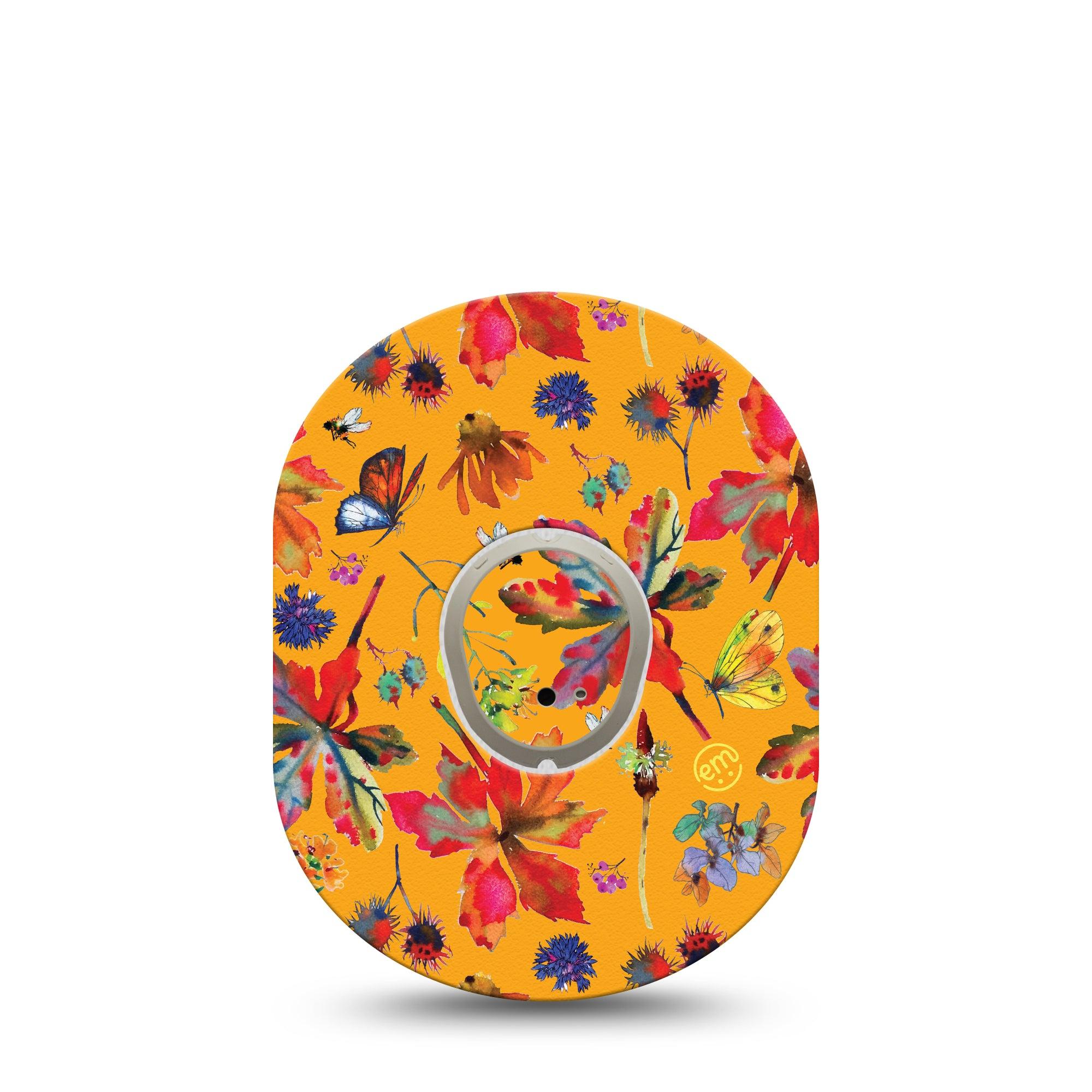 ExpressionMed Buzzing Wings Dexcom G7 and Stelo Tape Single Tape and Single Sticker Colorful Wings and Insects Inspired, Plaster Continuous Glucose Monitor Design