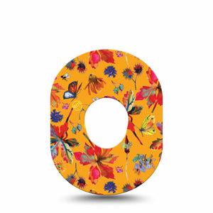 ExpressionMed Buzzing Wings Dexcom G7 and Stelo Tape, Single Tape, Colorful Wings And Insects Inspired, CGM Adhesive Patch Design, Dexcom Stelo Glucose Biosensor System