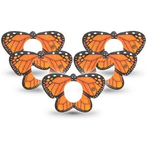 ExpressionMed Monarch Butterfly Dexcom G7 Butterfly Tape 5-Pack Monarch Butterfly, CGM, Adhesive Patch Design, Dexcom Stelo Glucose Biosensor System