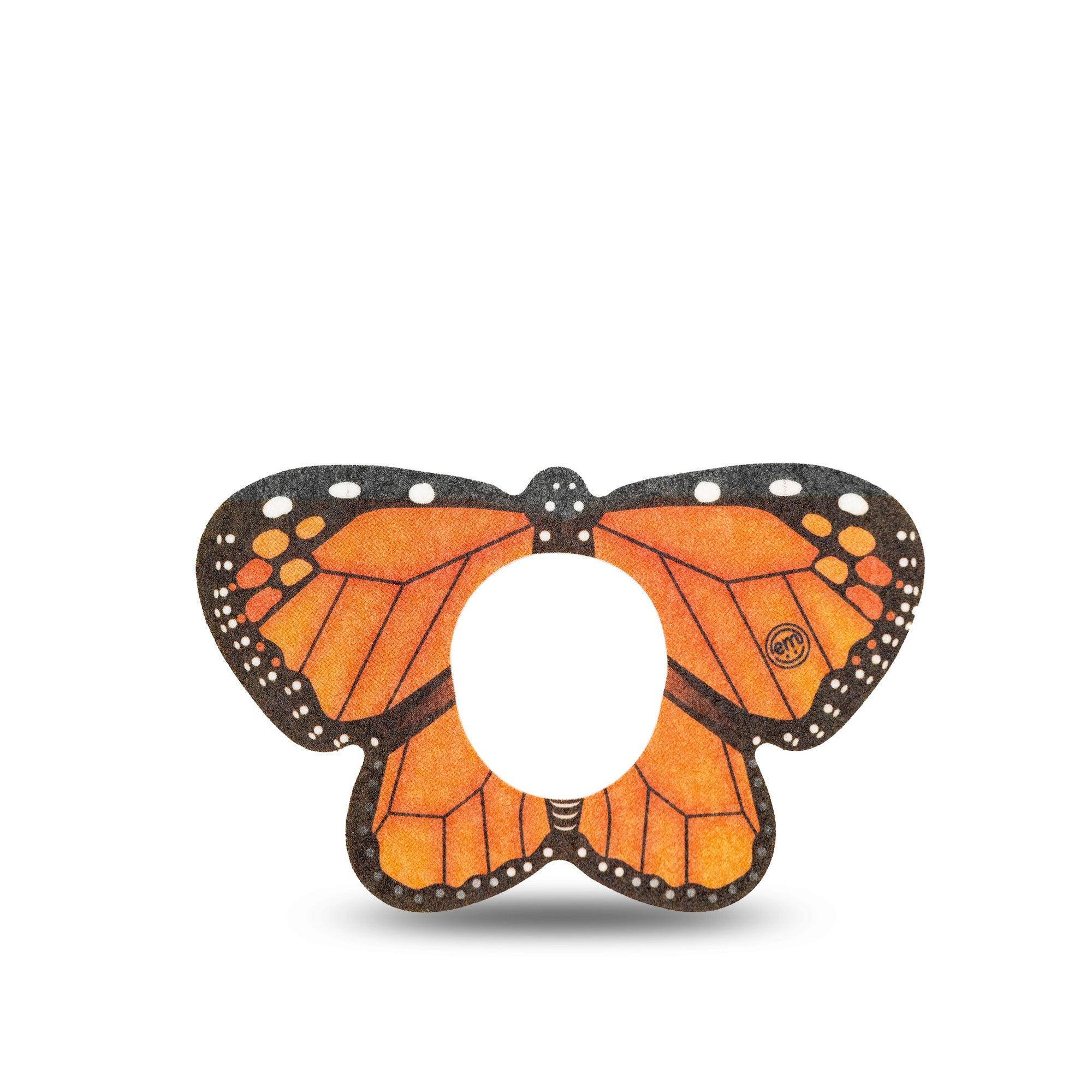 ExpressionMed Monarch Butterfly Dexcom G7 Butterfly Tape Orange Viceroy, CGM, Overlay Patch Design, Dexcom Stelo Glucose Biosensor System