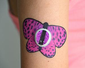 ExpressionMed Spotted Pink Butterfly Dexcom G7 Butterfly Tape