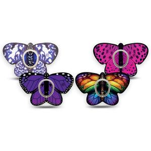ExpressionMed Flutter Fusion Variety Pack Dexcom G7 Sticker and Butterfly Tape, Dexcom Stelo Glucose Biosensor System, Multi Colorful Butterflies, Vinyl Sticker and Tape Pairing Continuous Glucose Monitor Design