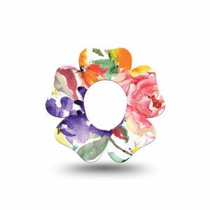 ExpressionMed Floral Art Dexcom G7 Flower Shape Single Garden-inspired Patch CGM Design, Dexcom Stelo Glucose Biosensor System