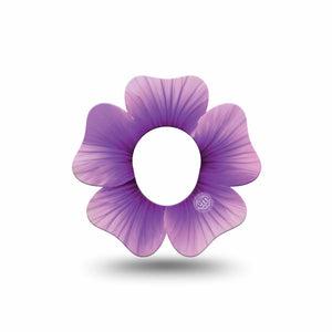 ExpressionMed Hibiscus Dexcom G7 and Stelo Flower Shape Tape, Dexcom Stelo Glucose Biosensor System, Single Tape Solo Hibiscus Flower, Plaster CGM Design