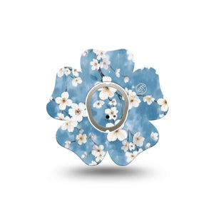 ExpressionMed Cherry Blossom Dexcom G7 Flower Shape Tape, Dexcom Stelo Glucose Biosensor System, Single Tape and Single Sticker Sweet Cherry Blossom Tree, Plaster CGM Design