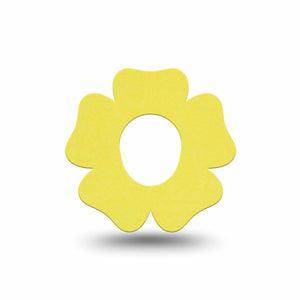 ExpressionMed Butter Yellow Dexcom G7 Flower Shape Tape, Dexcom Stelo Glucose Biosensor System, Single Tape Warm Yellow, Plaster CGM Design