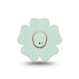 ExpressionMed Mint Green Dexcom G7 Flower Shape Tape, Dexcom Stelo Glucose Biosensor System, Single Tape and Single Sticker Color Sample Inspired, Plaster CGM Design