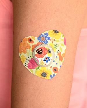 ExpressionMed Botanical Garden Dexcom G7 Heart Tape