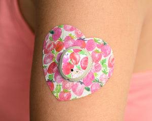 ExpressionMed Strawberry Crush Dexcom G7 Transmitter Sticker