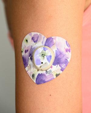 ExpressionMed Italian Blooms Dexcom G7 Heart Tape