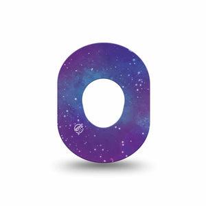 ExpressionMed Galaxy Dexcom G7 Mini Tape Starry Galaxy, CGM Adhesive Patch Design, Dexcom Stelo Glucose Biosensor System