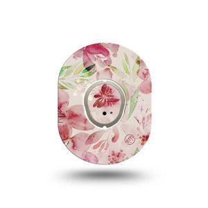 ExpressionMed Ethereal Spring Dexcom G7 Mini Tape, Dexcom Stelo Glucose Biosensor System, Single Tape and Single Sticker, Pretty Spring, Patch Continuous Glucose Monitor Design