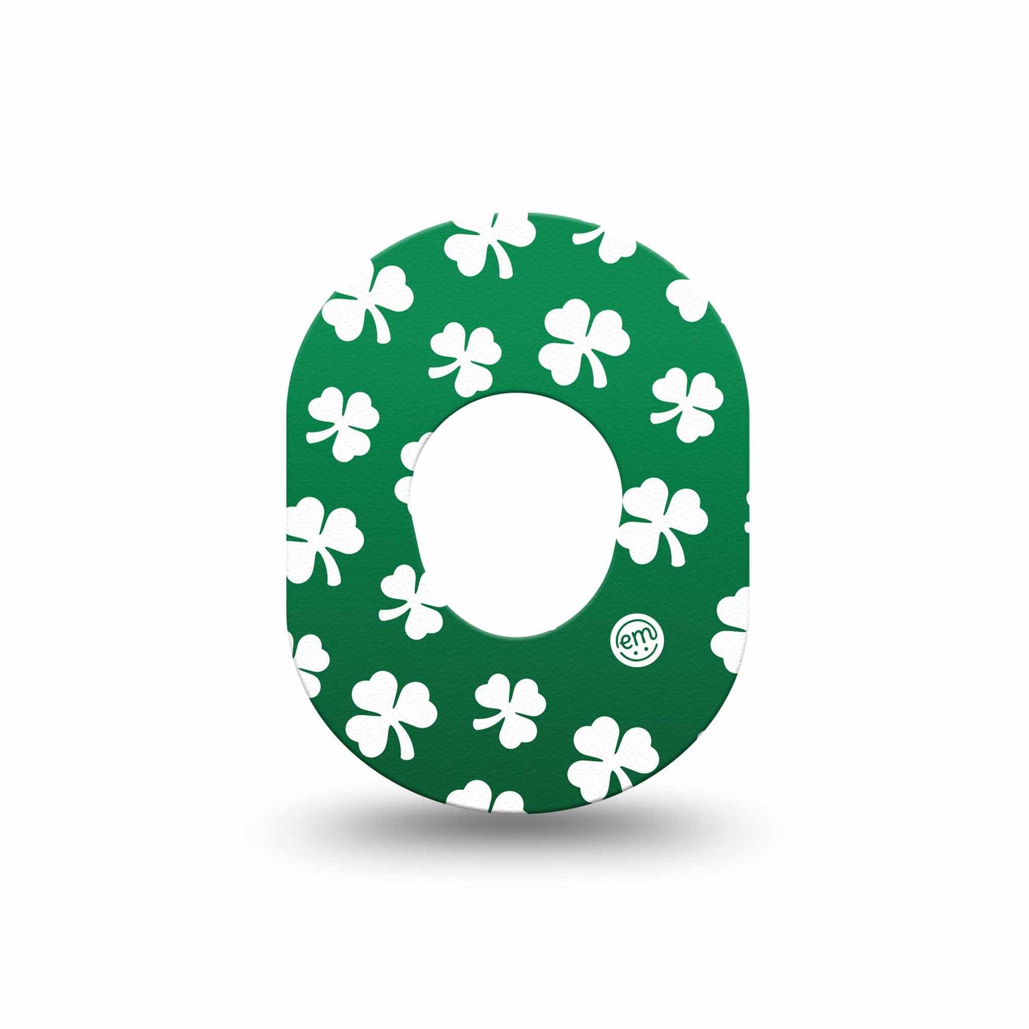 ExpressionMed Shamrock Dexcom G7 Mini Tape, Dexcom Stelo Glucose Biosensor System, Single Tape, Irish Themed Adhesive Tape Design, Dexcom Stelo Glucose Biosensor System