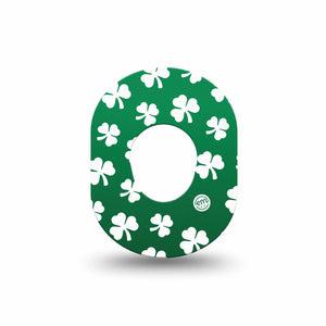 ExpressionMed Shamrock Dexcom G7 Mini Tape, Dexcom Stelo Glucose Biosensor System, Single Tape, Irish Themed Adhesive Tape Design, Dexcom Stelo Glucose Biosensor System