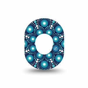 ExpressionMed Dot Art Dexcom G7 Mini Tape, Dexcom Stelo Glucose Biosensor System, Single Tape, Spheres Artwork, CGM Overlay Patch Design, Dexcom Stelo Glucose Biosensor System